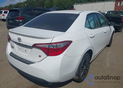 2015 Toyota Corolla S Plus z USA, uszkodzony, nr VIN 2T1BURHE2FC479442